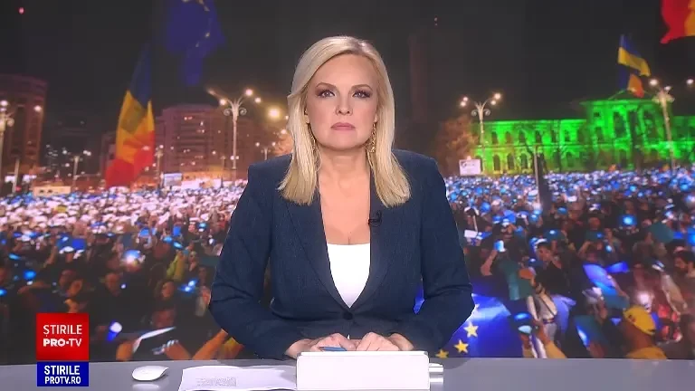 Moment emoționant la mitingul pro-Europa din București de sâmbătă seară. Zeci de mii de români au intonat „Oda Bucuriei”