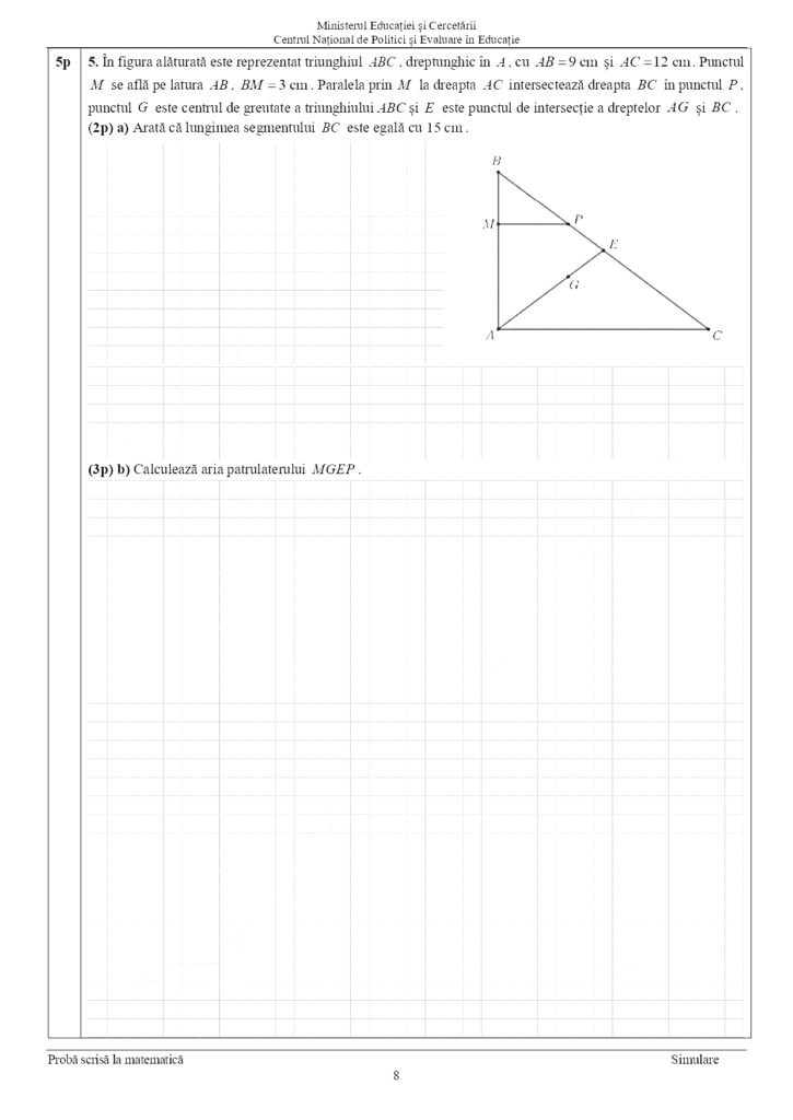 subiecte simulare matematică en 2025