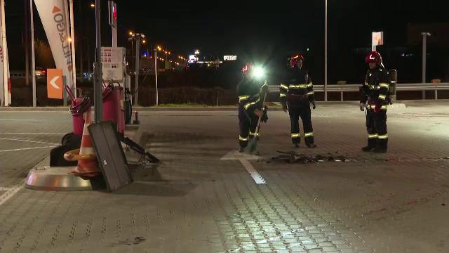 La un pas de dezastru într-o benzinărie din Timișoara, după ce un șofer beat a intrat cu mașina în tancurile de alimentare
