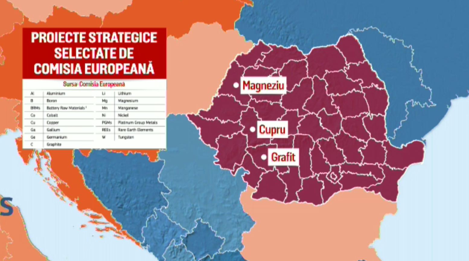 România va fi parte din planul Uniunii europene de a acoperi 40% din necesarul de materii prime critice până în 2030