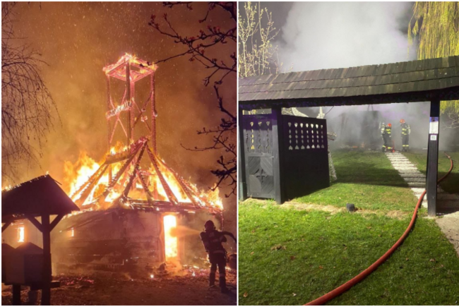 Biserica de lemn din Topla, veche de aproape 300 de ani, a ars complet. De ce fusese mutată în Timișoara