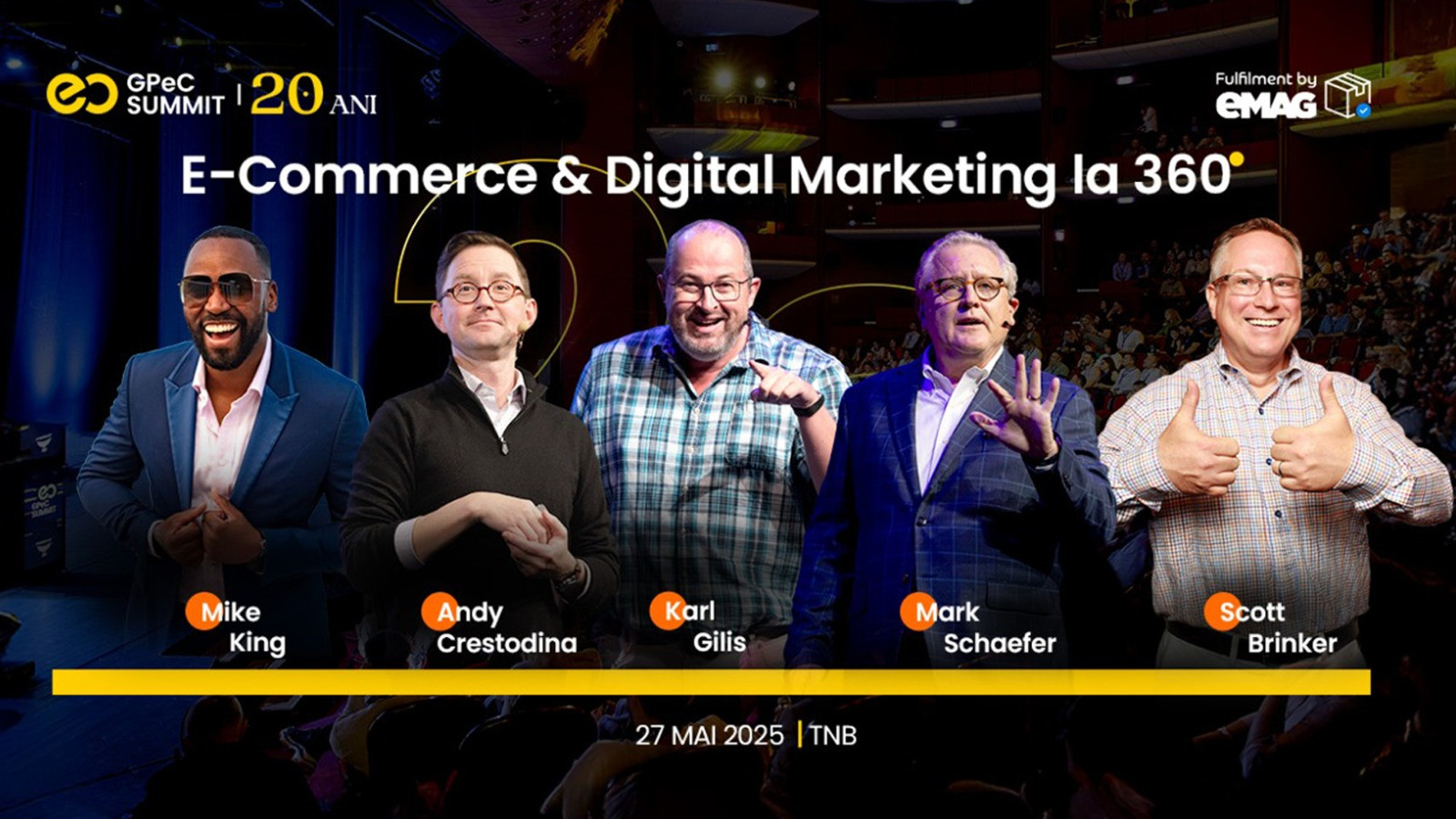 5 speakeri internaționali legendari vin la GPeC SUMMIT 26-27 Mai, ediția aniversară de 20 de ani