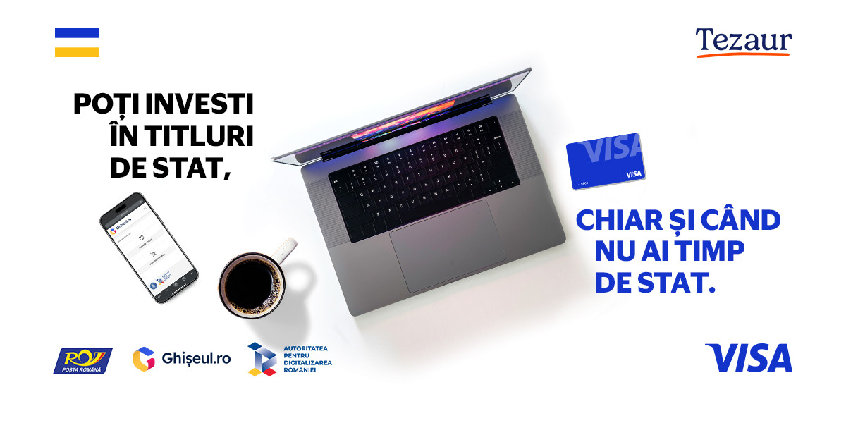 (P) Digitalizare în investiții: titlurile de stat TEZAUR pot fi cumpărate acum prin Ghișeul.ro