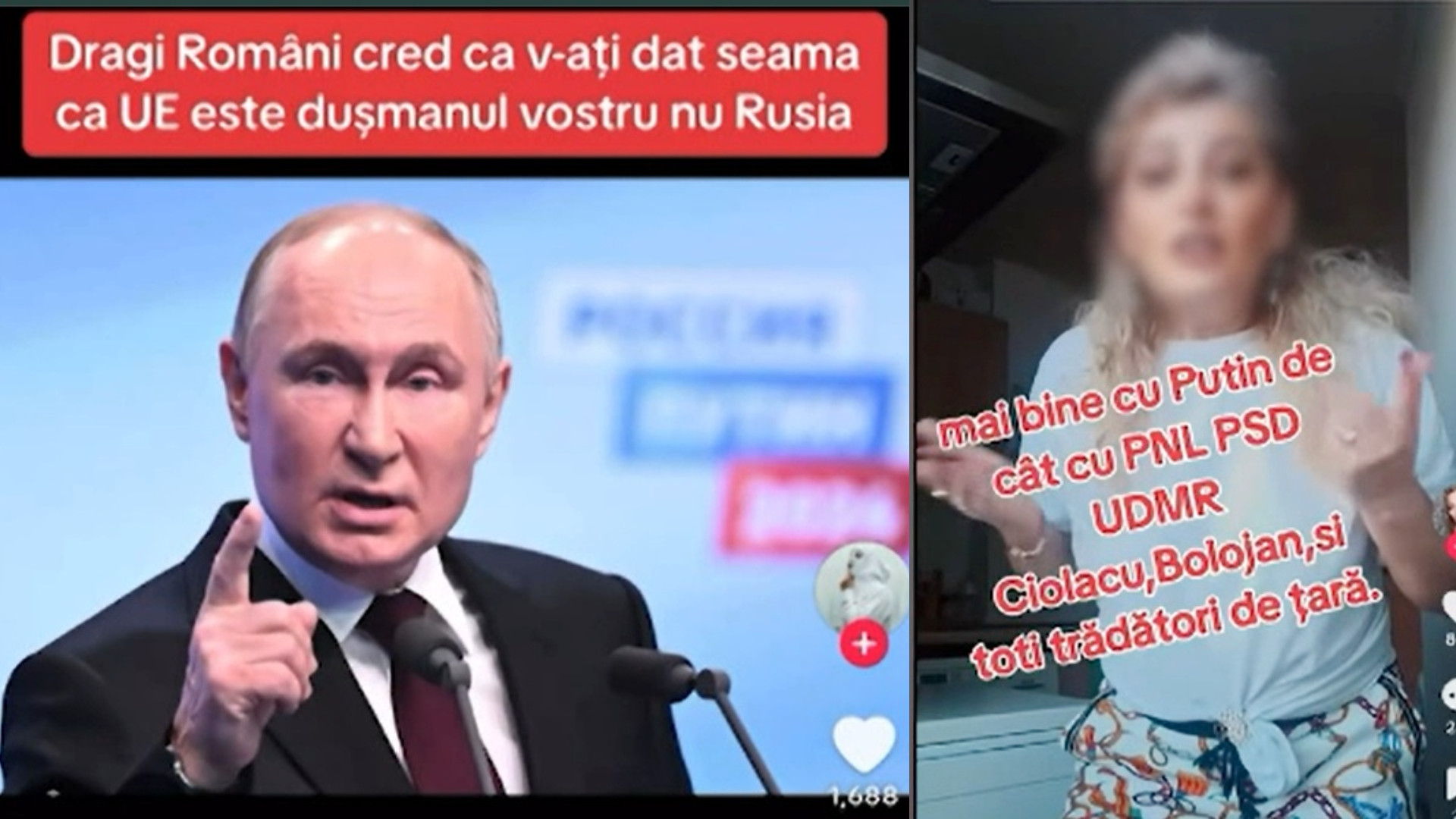 CNA intervine după valul de propagandă pro-Putin pe TikTok. Ce fel de mesaje se adresează direct urmăritorilor români