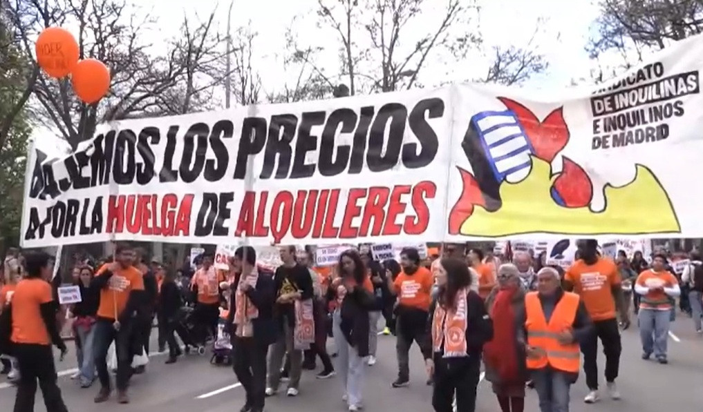 Proteste în 40 de orașe din Spania față de creșterea explozivă a chiriilor. Cât a ajuns să coste metrul pătrat