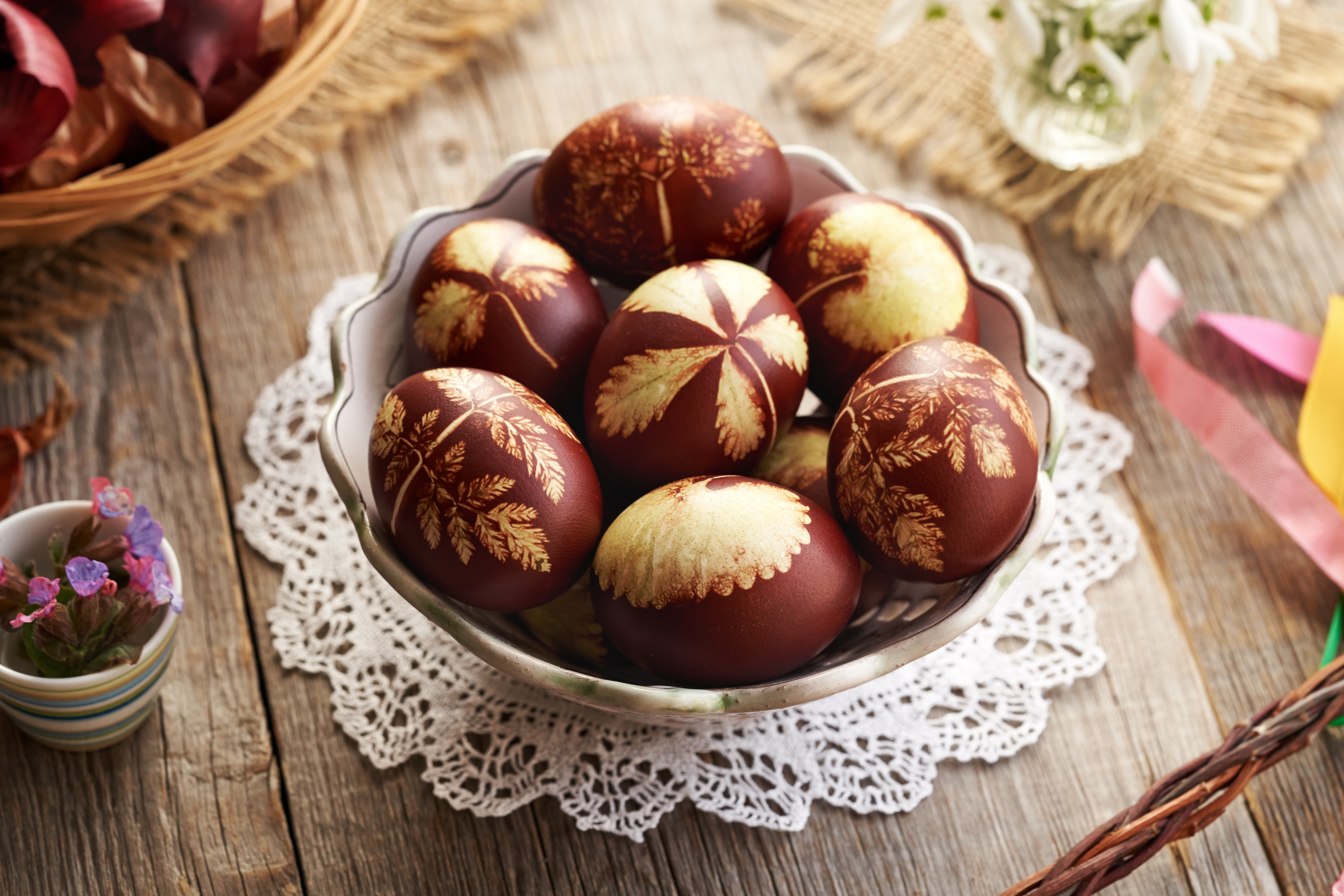 ouă roșii de paște