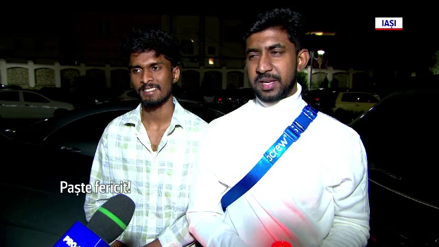 Ce au simțit doi tineri din Sri Lanka în momentul în care au participat la slujba de Înviere de la Iași: „Nu înțeleg limba”