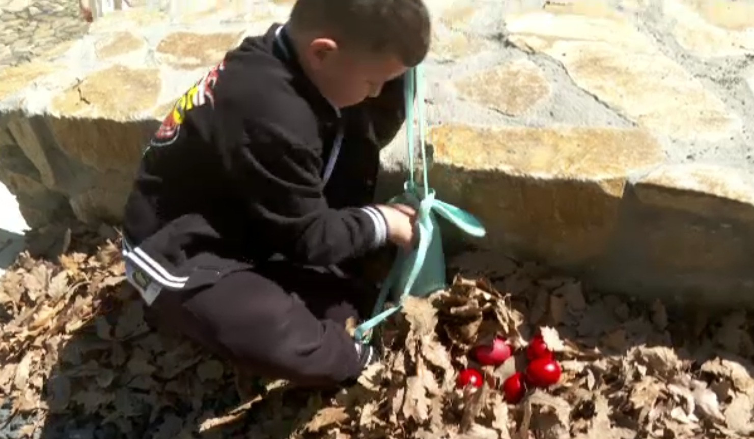 Tradiția vânătorii de ouă de Paște i-a mobilizat pe copiii din Radna și în acest an. Unii au venit hotărâți să câștige