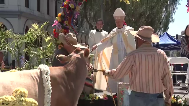 Un preot din Los Angeles a binecuvântat sute de animale, într-o ceremonie veche de aproape 100 de ani