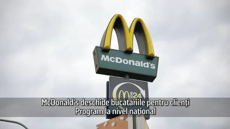 (P) McDonald’s își deschide bucătăriile pentru clienți, în cadrul Open Days