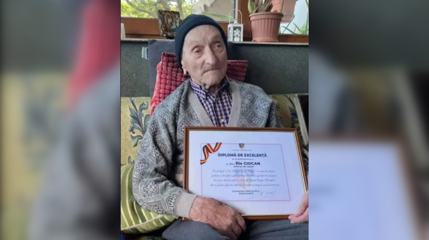 Cel mai longeviv veteran de război din lume este român. Ilie Ciocan va împlini 112 ani. Ce a cadou a primit