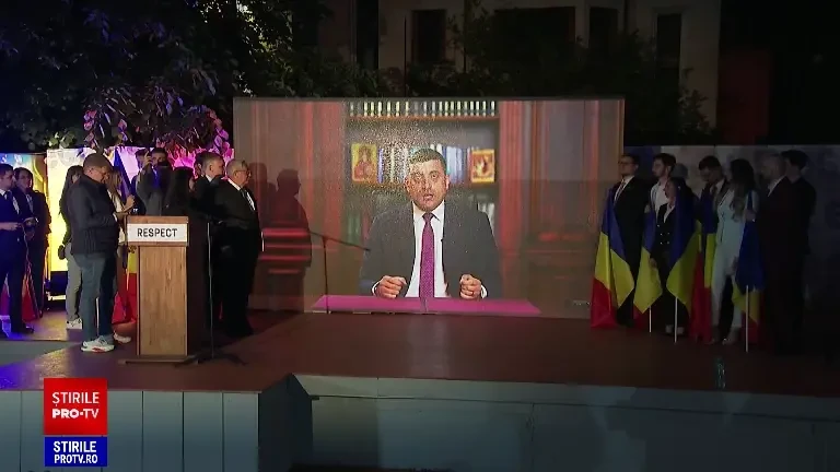 George Simion, înregistrare video după câștigarea primului tur: Astăzi am scris istorie. Vă felicit, sunteți învingători!