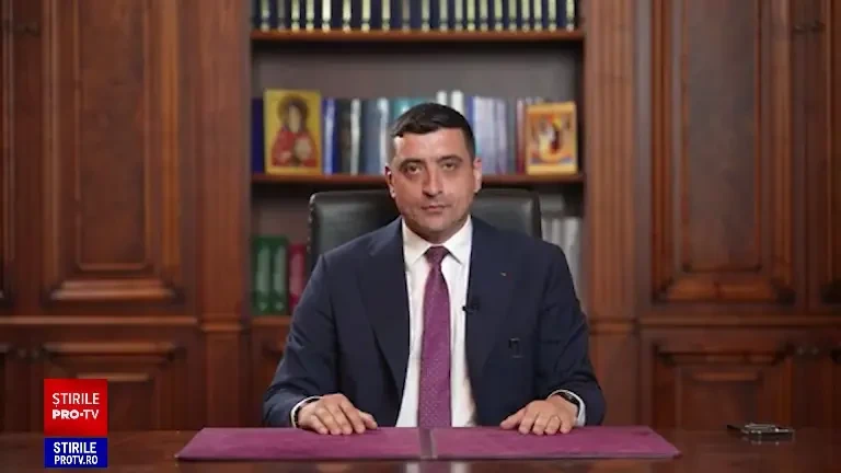 George Simion, înregistrare video după câștigarea primului tur: