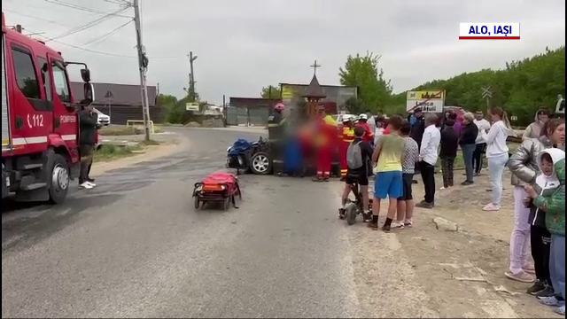 Șoferiță de 22 de ani, grav rănită după ce a fost lovită de trenul care venea de la Vaslui