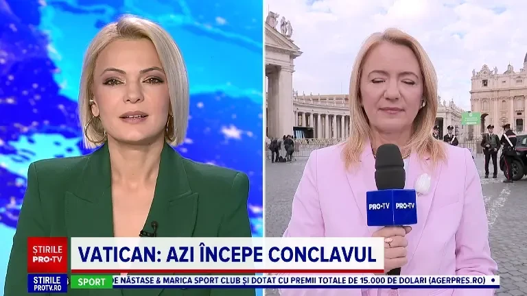 Corespondență Știrile ProTV la Vatican. Prima zi a conclavului pentru de alegere a noului papă. Condițiile în care este ales succesorul papei Francisc