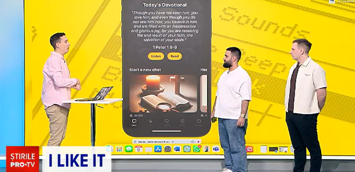 O aplicație celebră, cu milioane de utilizatori, este făcută în România. Echipa Bible Chat, prezentă la iLikeIT