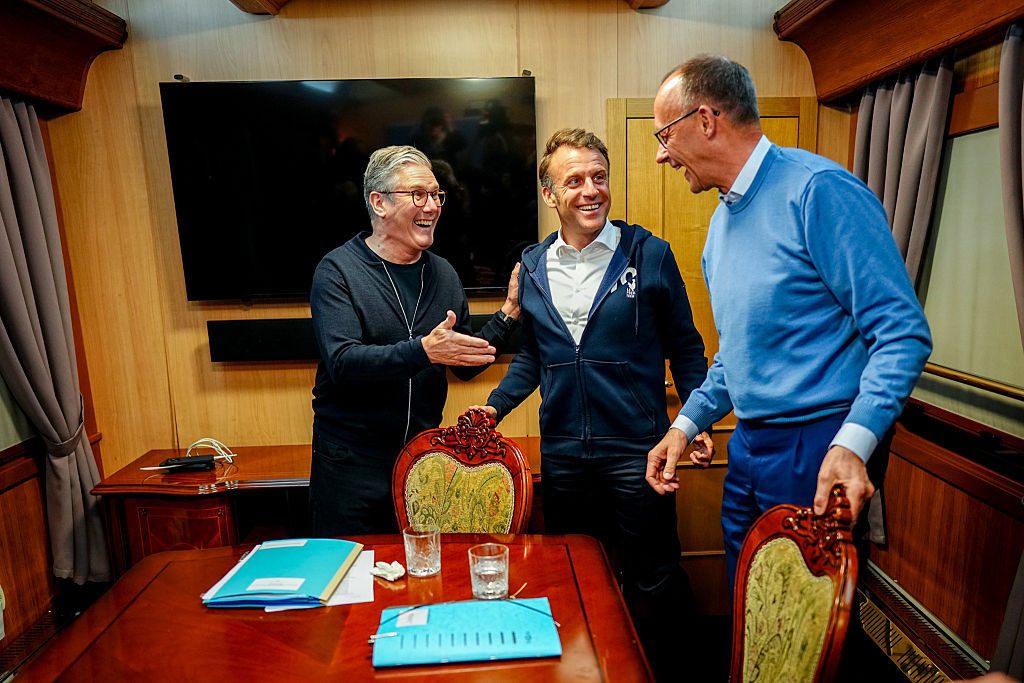 Emmanuel Macron, Friedrich Merz, Keir Starmer