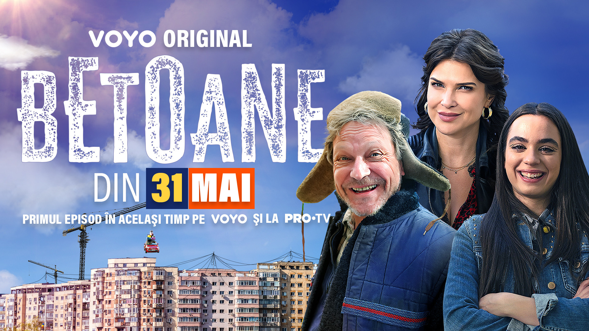 Serialul VOYO Original BETOANE se pregătește de lansare! Monica Bîrlădeanu și George Ivașcu, în rolurile principale