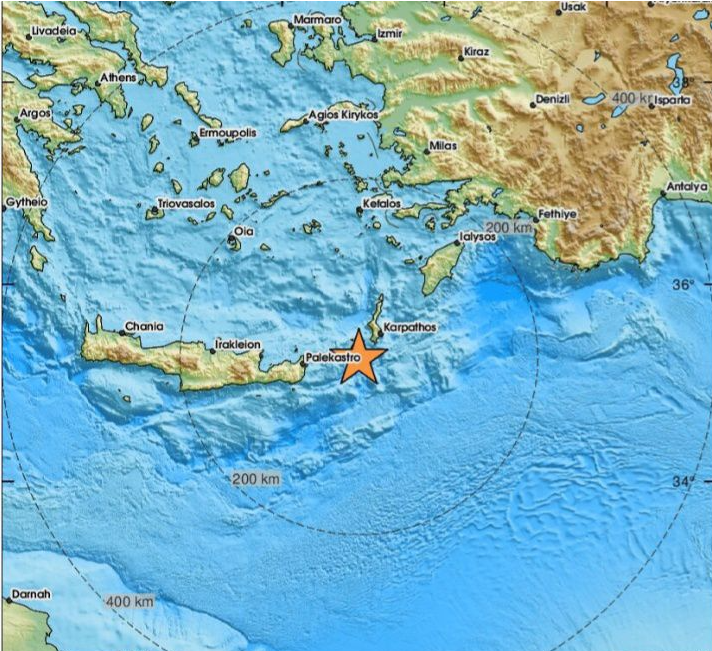 Un cutremur cu magnitudinea de moment 6,1 a lovit insula Creta. Este posibilă formarea unui tsunami