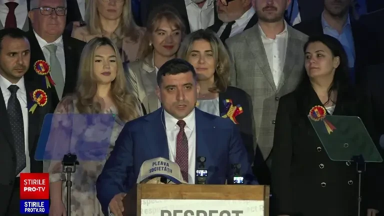 George Simion, prima reacție după închiderea urnelor: „Sunt noul președinte al României”