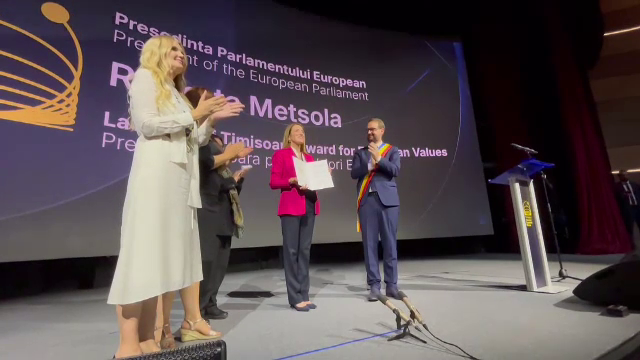 Roberta Metsola, președinta Parlamentului European, a primit Premiul Timișoara pentru Valori Europene. Interviu