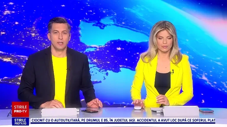 Accident surprins de camere, chiar în centrul Iașiului. Ce s-a întâmplat