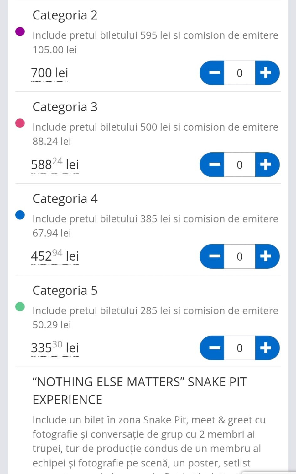 bilete Metallica 2026
