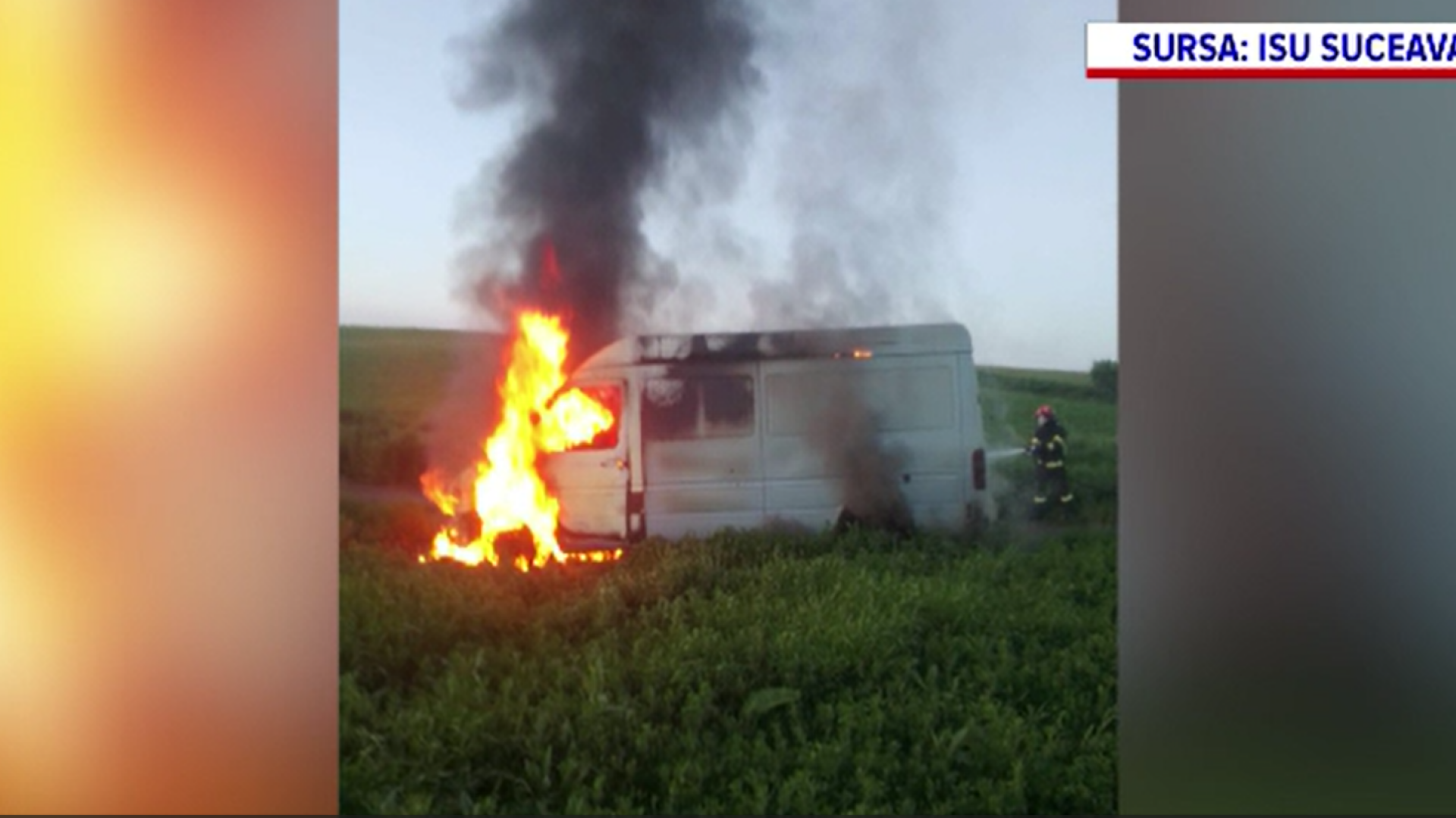 Un băiat din Suceava a fost reținut, după ce a dat foc unei dube. Ce le-a spus anchetatorilor