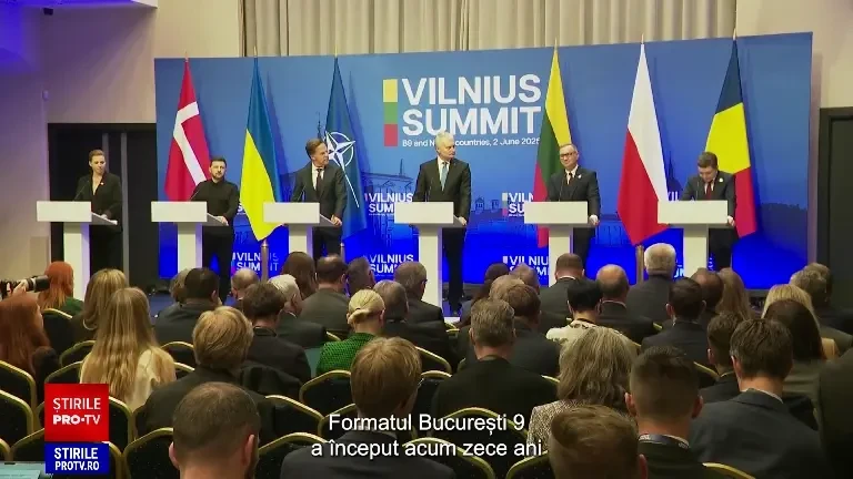 Ce s-a decis la summitul B9 din Lituania. Declarația finală semnată de Nicușor Dan și de alți lideri UE