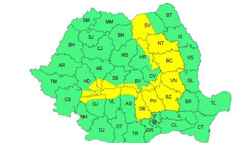 cod galben instabilitate atmosferica