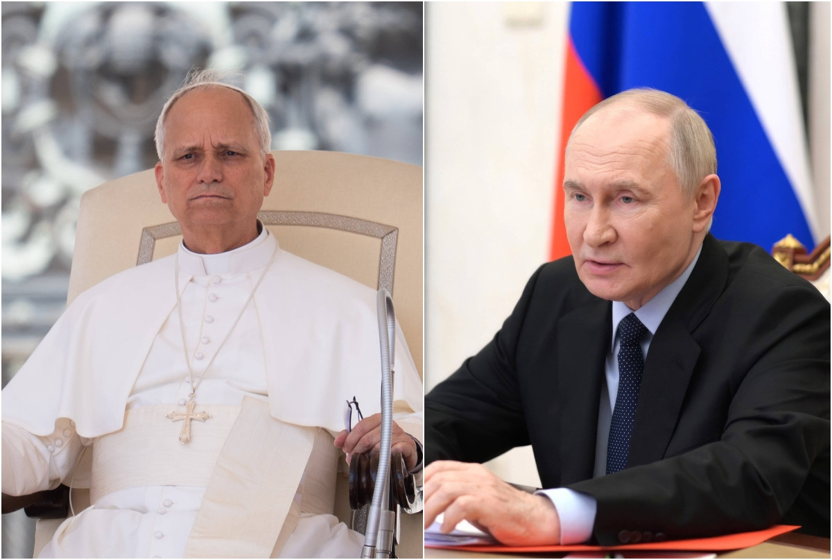 Papa Leon și Vladimir Putin au vorbit la telefon. Președintele rus a acuzat Ucraina de escaladarea conflictului