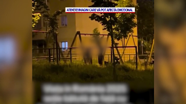 Scene șocante într-un parc din Brașov. Un bărbat și-a bătut soția în fața copilului lor, care a început să plângă