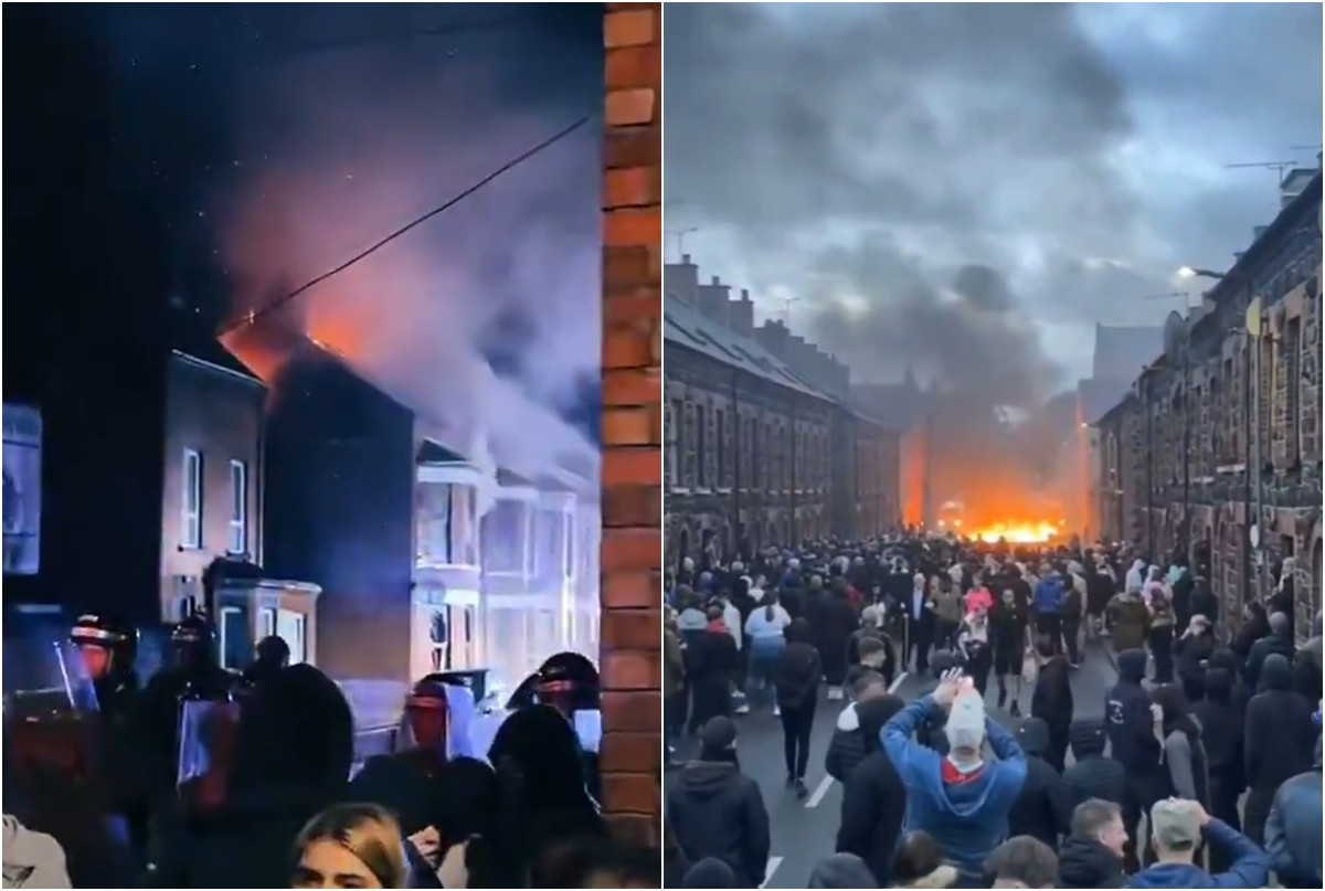 Proteste violente în Irlanda de Nord, după ce doi adolescenți români au fost arestați pentru tentativă de viol. VIDEO