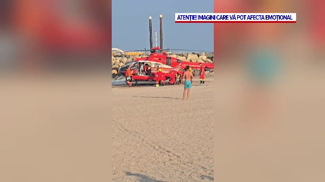 O tânără de 21 de ani a fost la un pas să se înece în Costinești. Intrarea în apă era interzisă din cauza valurilor puternice