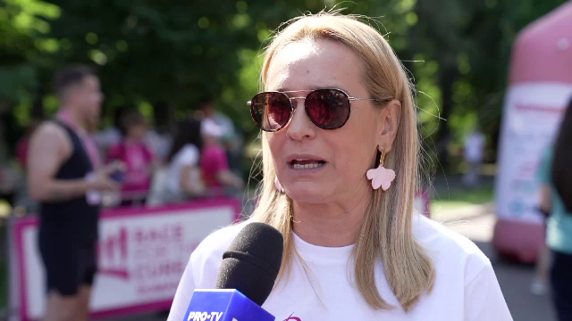 Bucureștiul s-a colorat în alb și roz. Mesajul Andreei Esca la „Race for the Cure”