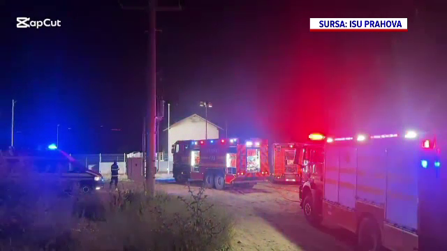 O stație de epurare din Prahova a ars chiar înainte de a fi inaugurată. Cauza probabilă a incendiului