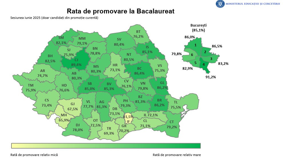 harta rezultate BAC judete