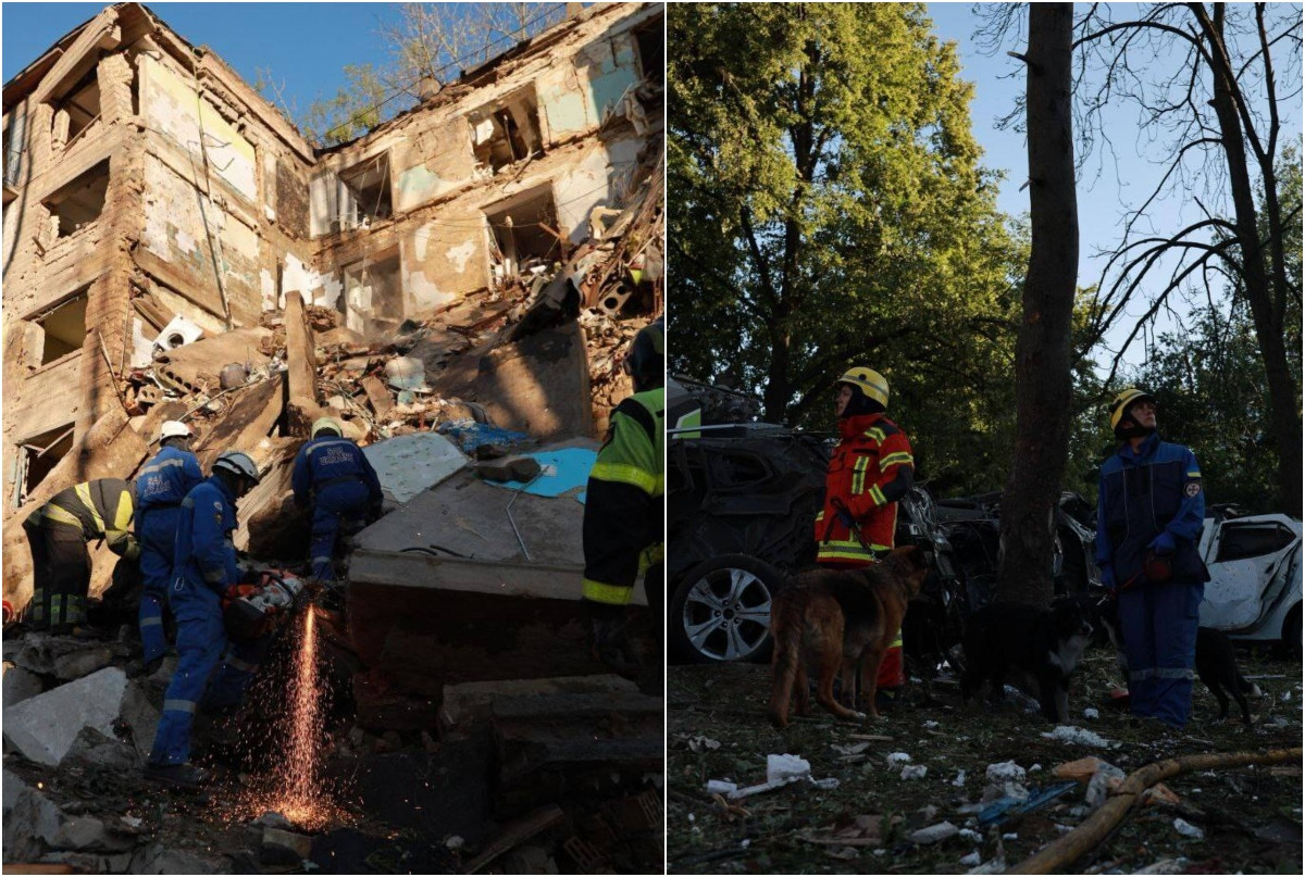 Cinci morți și zeci de răniți, după bombardamente „masive” în timpul nopții, în Kiev. Rachetele au lovit zone rezidențiale