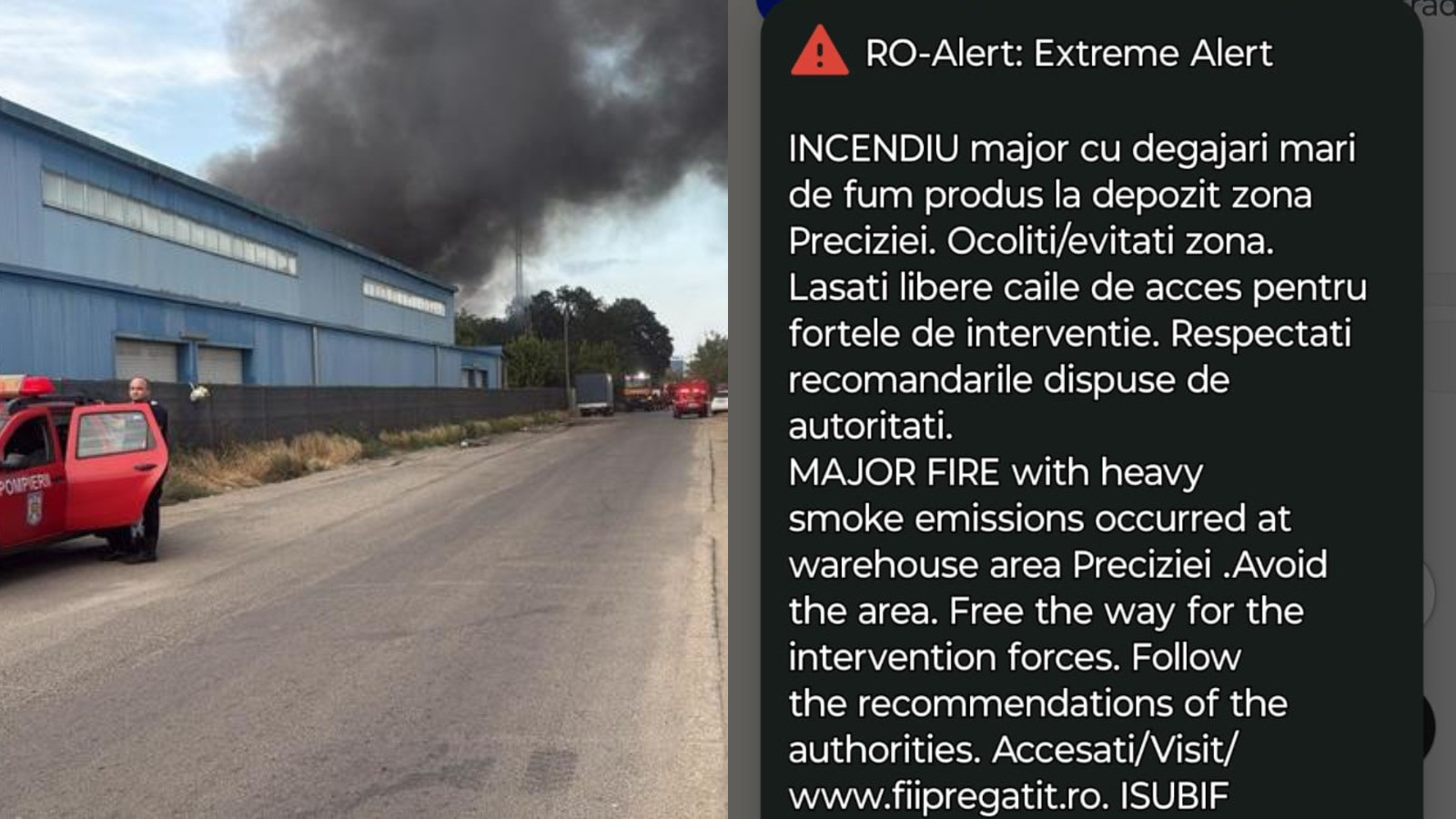Incendiul de la depozitul din Capitală a fost localizat. Pompierii au stins ultimele focare. VIDEO