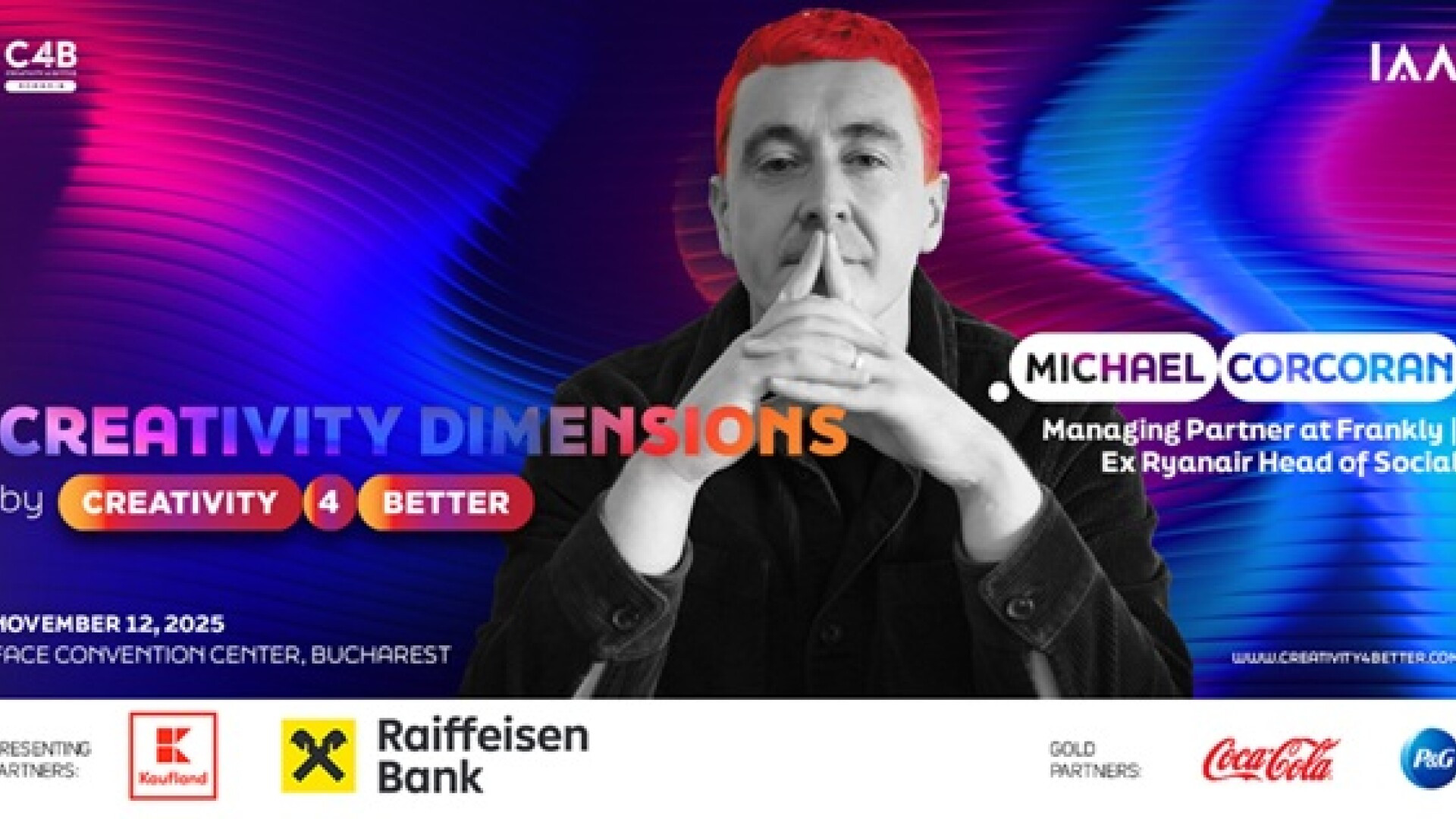 Michael Corcoran – arhitectul vocii digitale a Ryanair – vine la Creativity Dimensions by Creativity4Better 2025