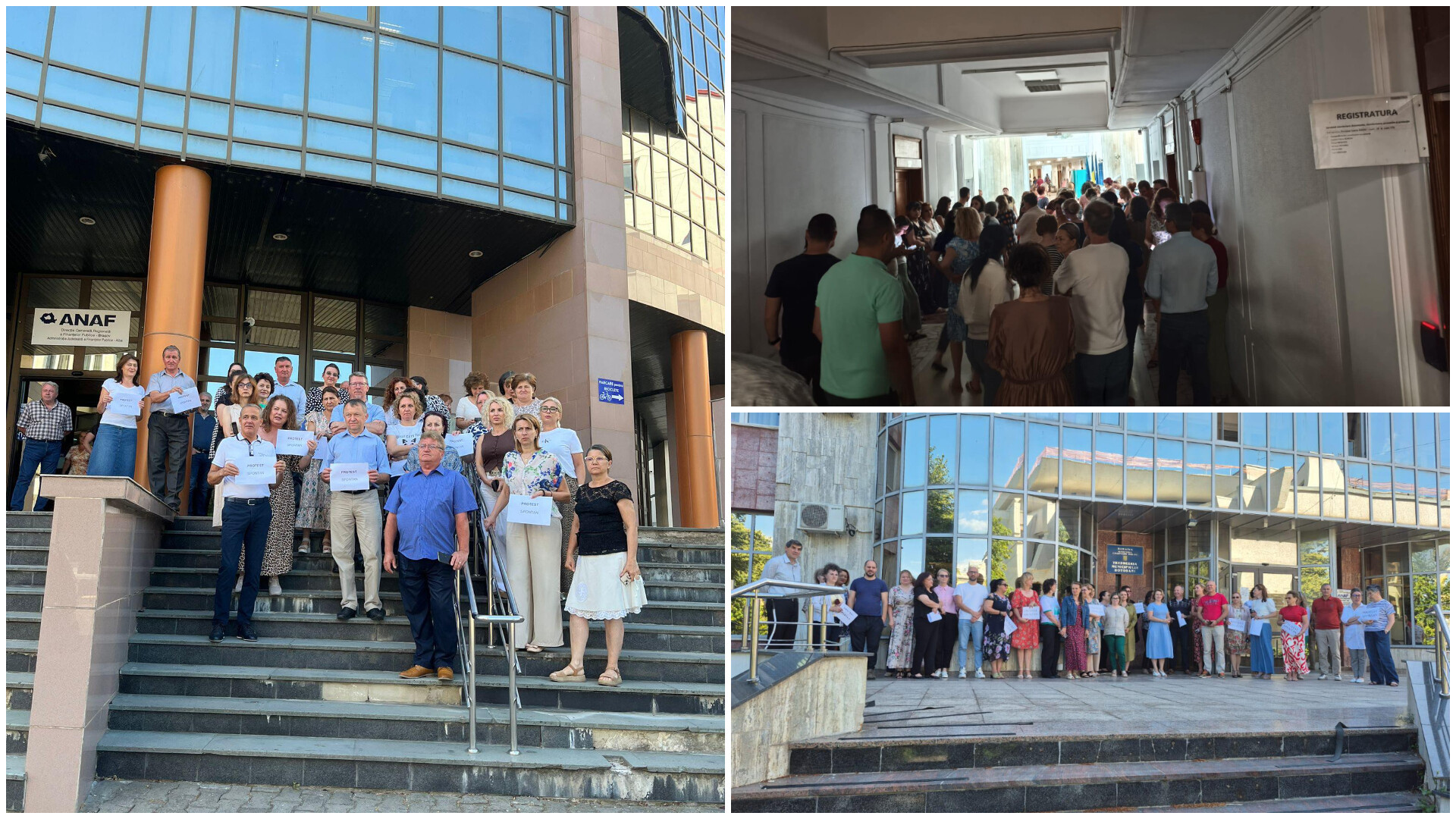 Protest la Ministerul Finanțelor după tăierea unui spor. 9.825 de lei, venitul mediu net al angajaților