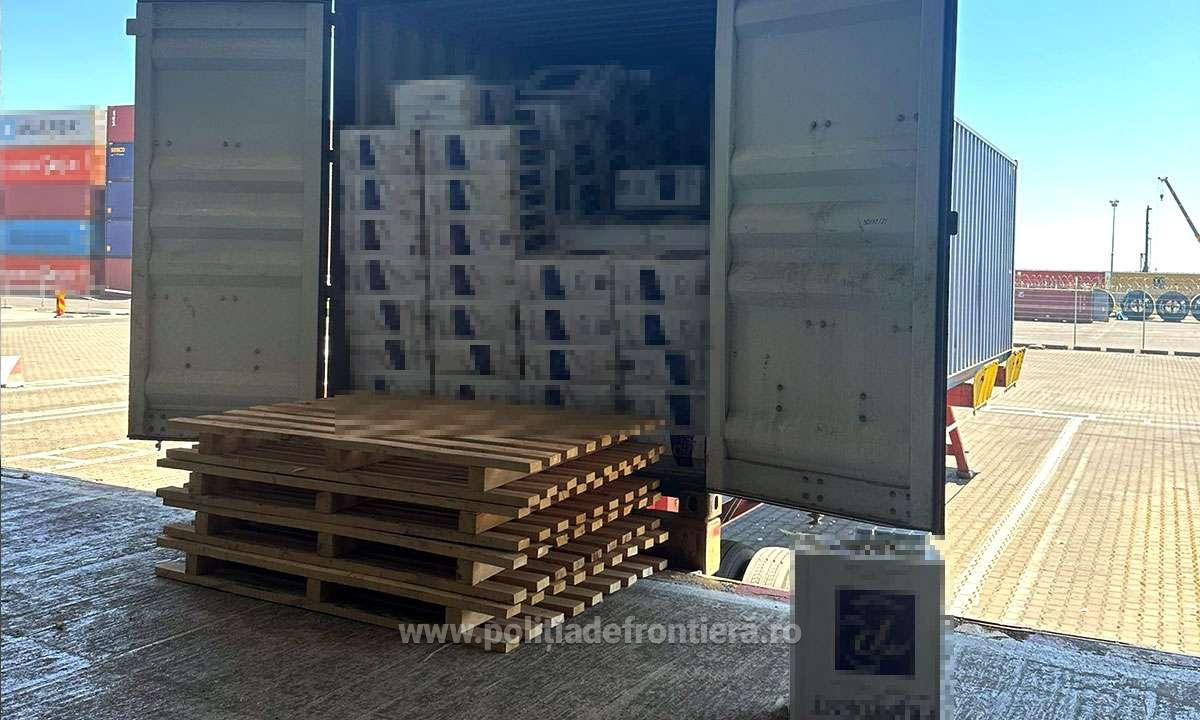Descoperire de 8,2 milioane de lei în Portul Constanţa. Ce a găsit poliția într-un container sosit din Țările de Jos. FOTO