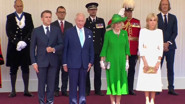 Emmanuel Macron a fost invitat de onoare la Windsor. Banchetul organizat de către regele Charles