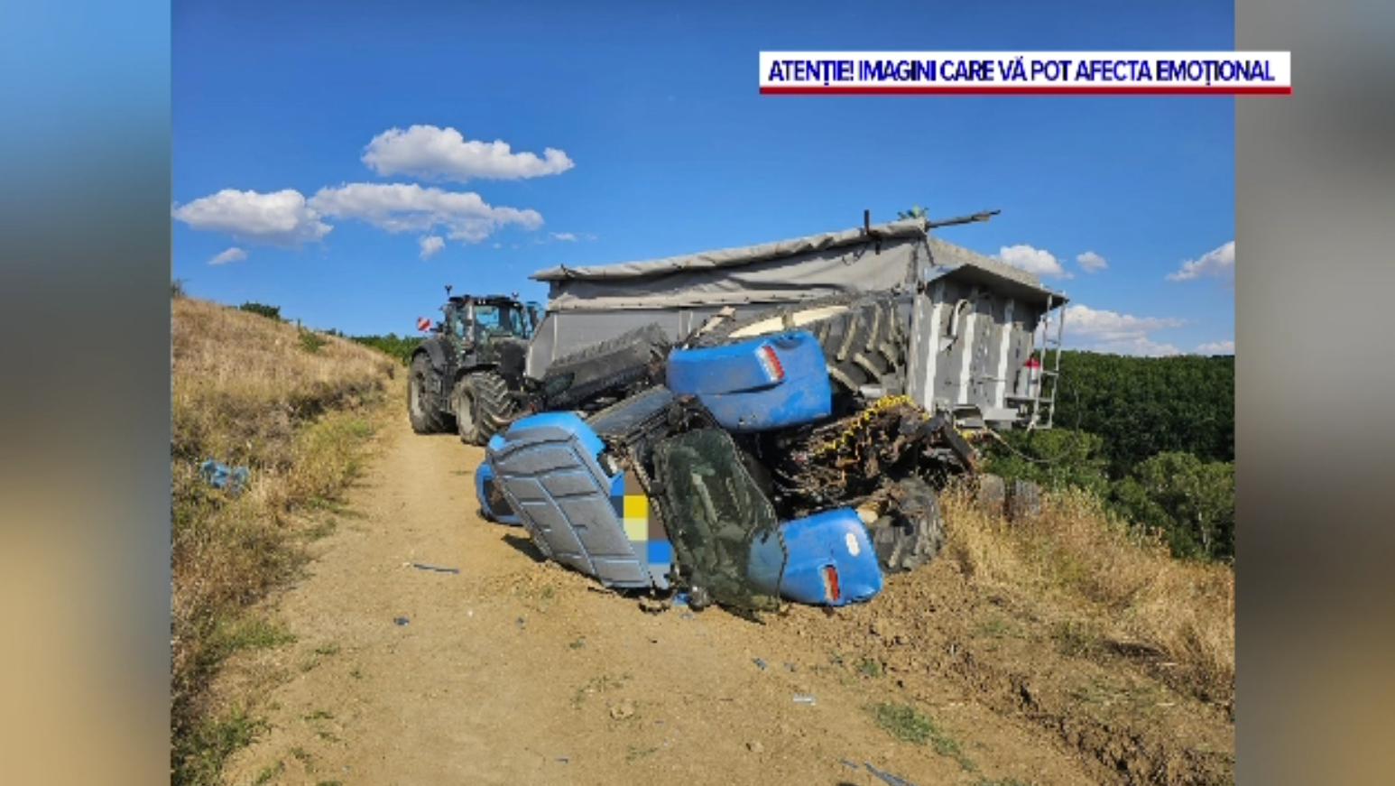 Tragedie în Dolj. Un copil de 14 ani ani a murit strivit de tractorul condus chiar de tatăl său