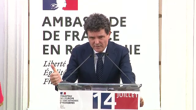 Președintele Nicușor Dan, la recepția de Ziua Franței: Franţa a fost mereu prietenă şi parteneră apropiată a României