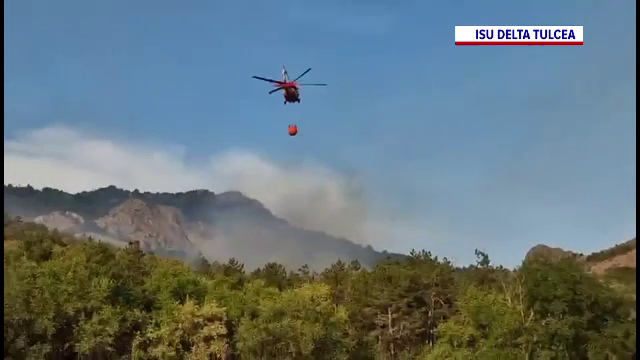 Incendiu în Parcul Național Munții Măcinului. 80 de hectare de vegetație au fost mistuite de flăcări