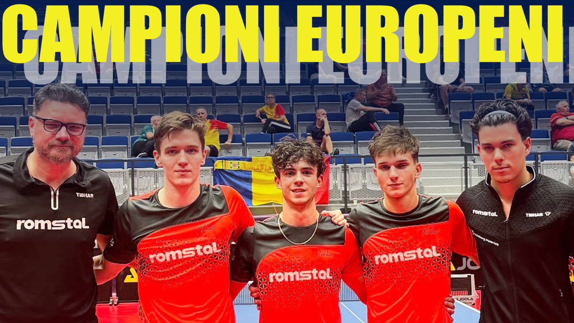Echipa masculină U19 a României, campioană europeană la tenis de masă