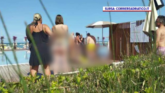 Primele imagini din locul unde s-a prăbușit Felix Baumgartner. A căzut lângă o piscină. O tânără a fost rănită