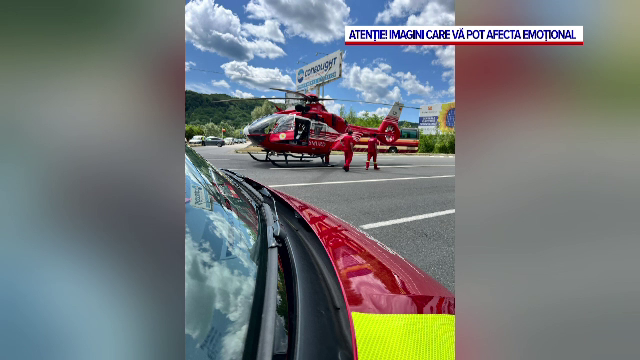 Accident grav în dreptul localității Breaza. Doi pasageri au fost duși la spital cu elicopterul SMURD