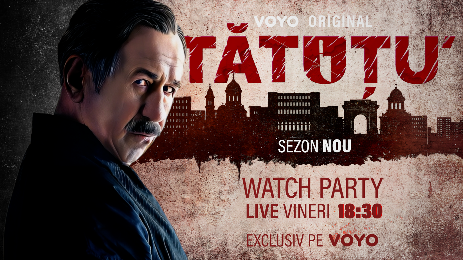 Actorii din TĂTUȚU’ își dau întâlnire LIVE, pe VOYO, cu fanii serialului, chiar înainte de debutul noului sezon